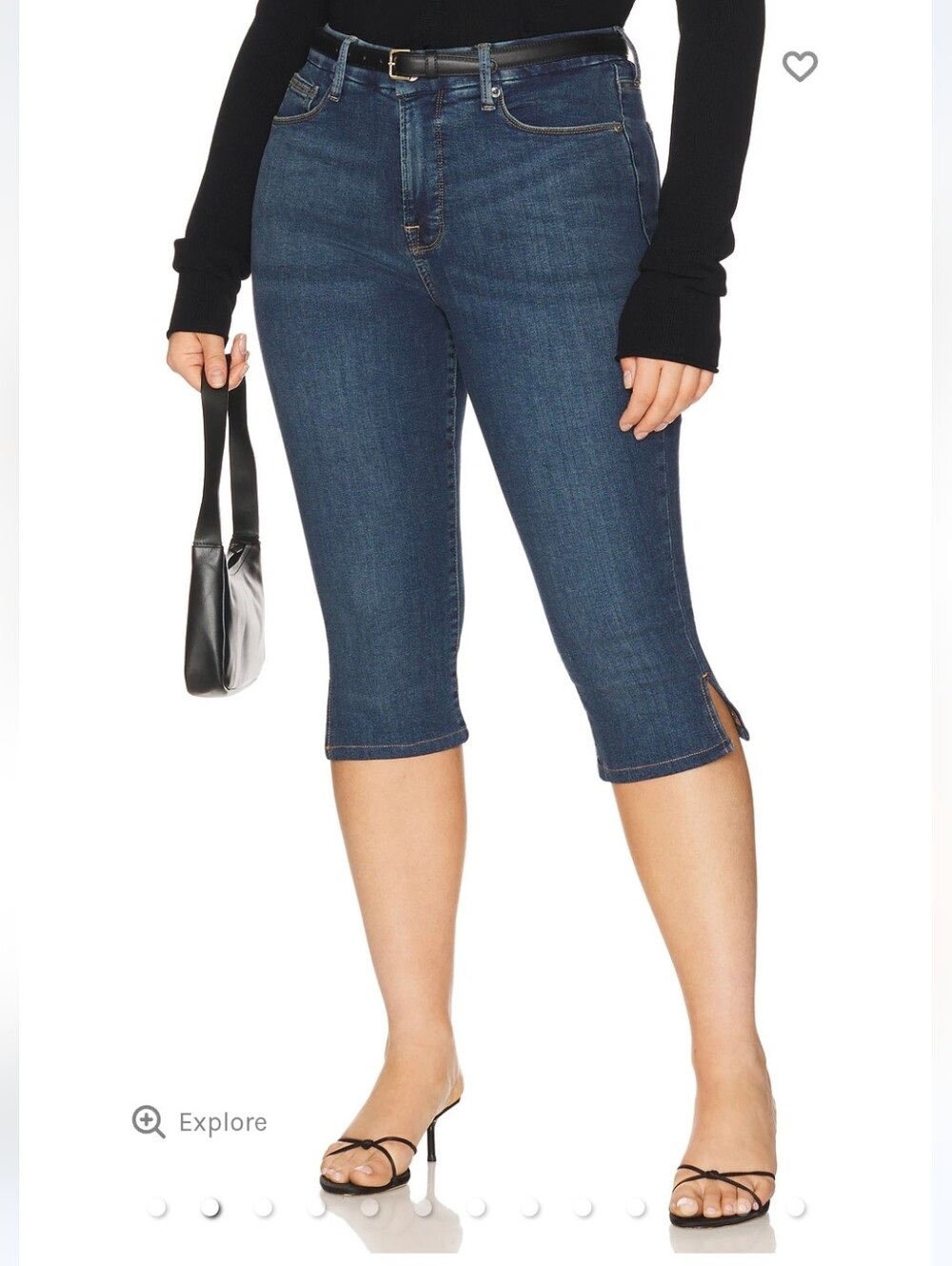 Good American "Good Capri" Jeans